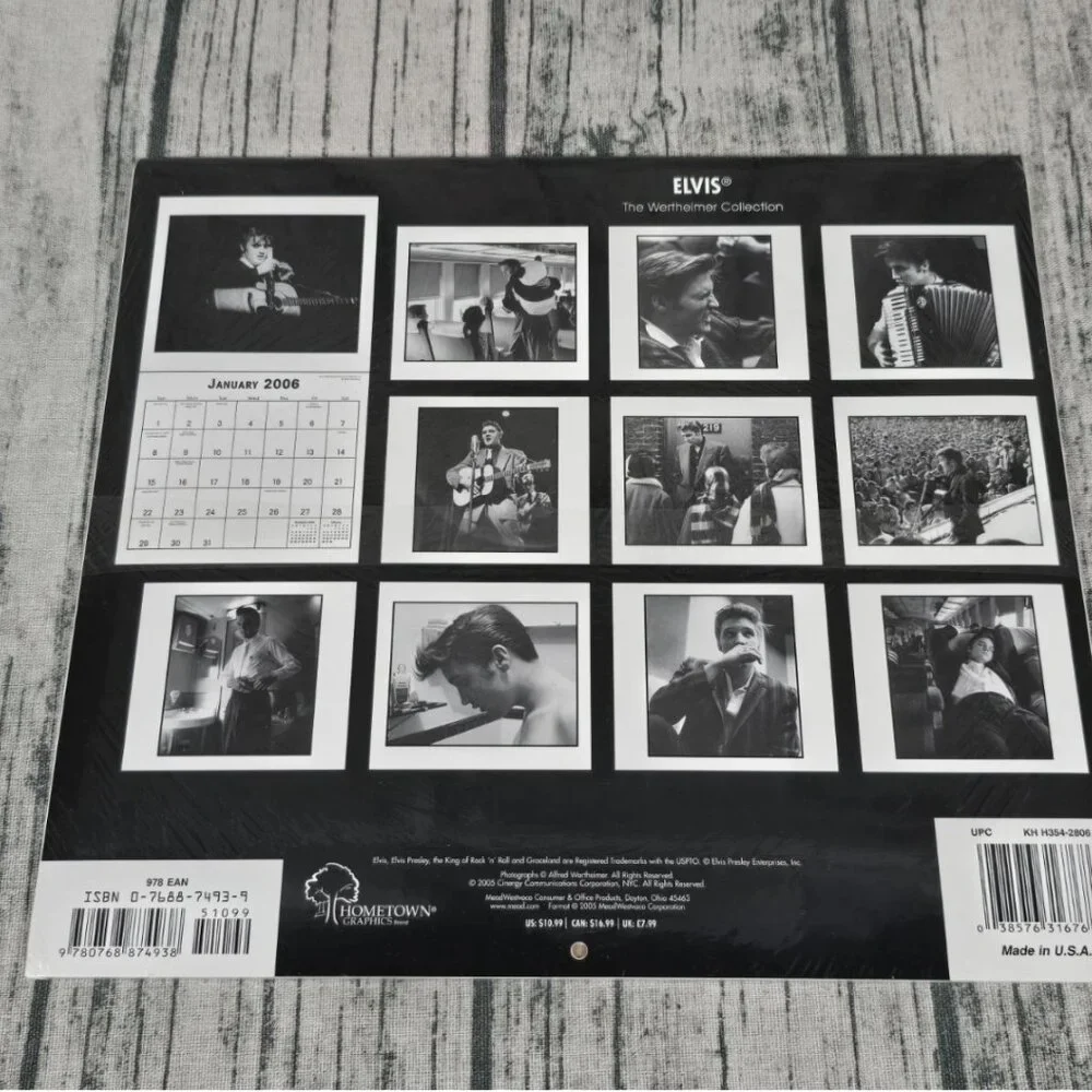 Elvis Presley 16 Month 2006 Calendar presented by the Wertheimer Collection